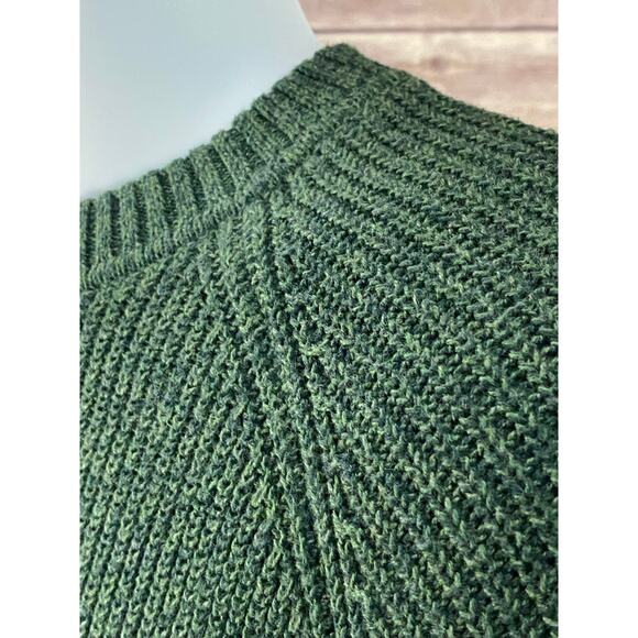 Roots Canada Sweatshirt Men’s 2XL Green Knit Pullover Made in Canada Heritage - Picture 7 of 10
